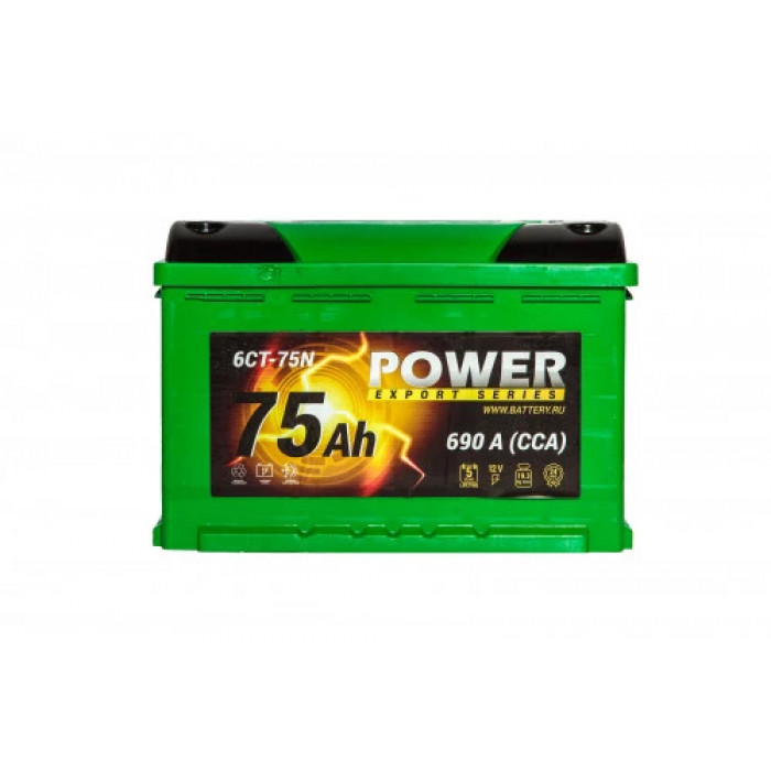 Аккумулятор POWER 75R обр. пол. 690A 278x175x190