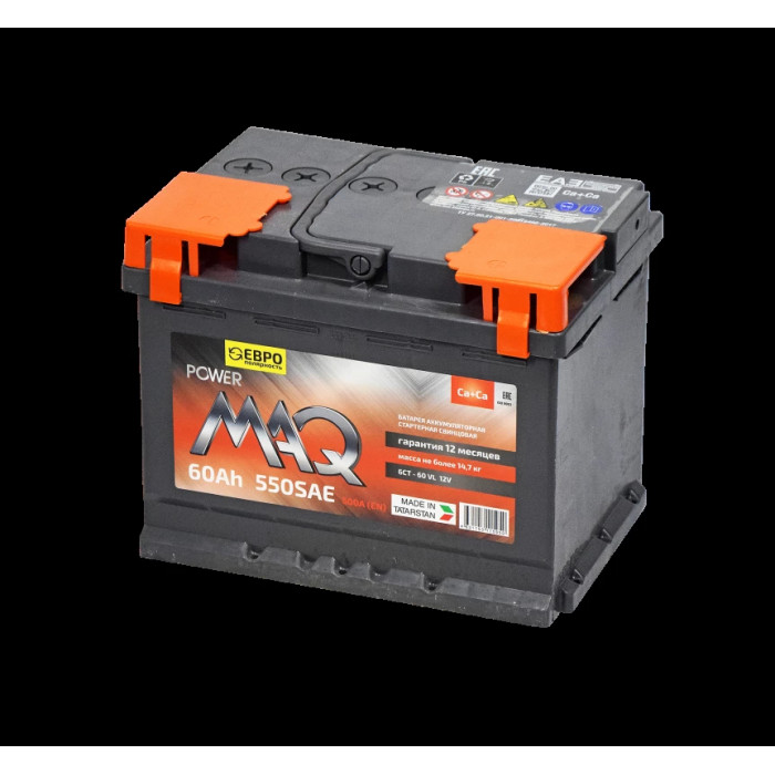 Аккумулятор MAQ POWER 6ст-60R обр. пол. 550A 242x175x190