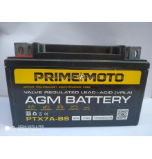 Аккумулятор для мототехники PRIME MOTO AGM 12.7 7Ач 170A прям. пол. 114х71х131 (PTX7L-BS, YTX7L-BS)