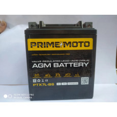 Аккумулятор для мототехники PRIME MOTO AGM 1207.1 7Ач 170A обр. пол. 114x70x132 (YTX7L-BS, TX7L-BS)