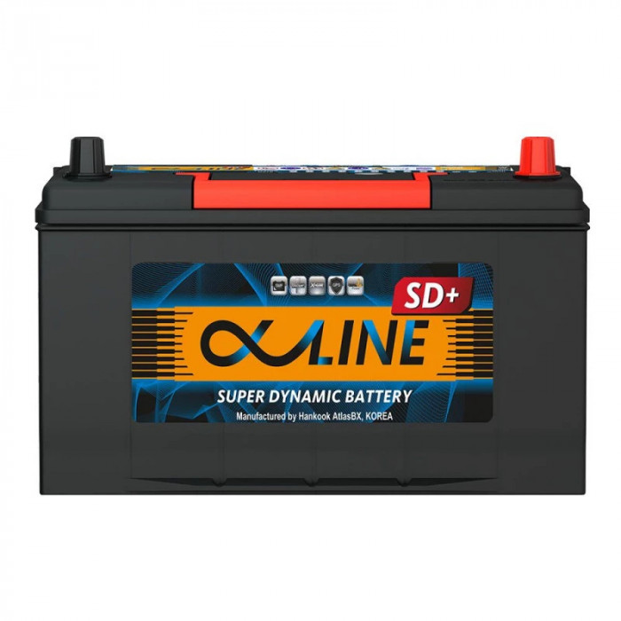 Аккумулятор Alphaline SD+ plus 115D31L 100R обр. пол. 850A 302x172x220