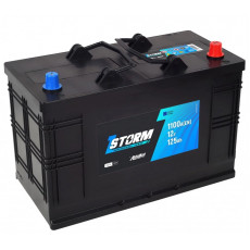 Аккумулятор STORM 125R 1100А обр. пол. (6СТ-125) 344x172x230 (без юбки)