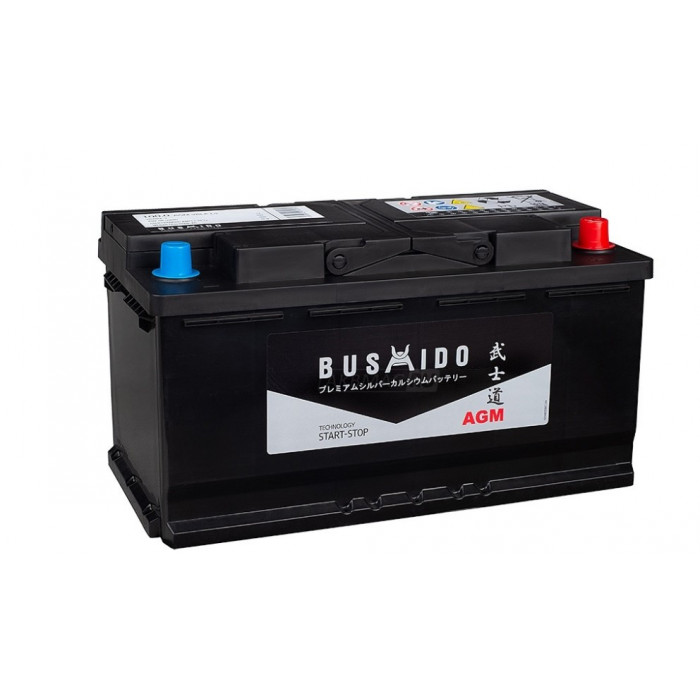 Аккумулятор BUSHIDO AGM L5 100R обр. пол. 900А 353x175x190