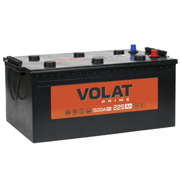 Аккумулятор VOLAT PRIME 225 евро обр. пол. 1500A 518x275x220