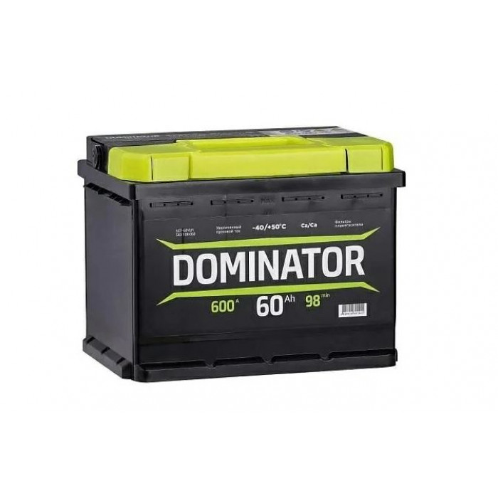 Аккумулятор Dominator 60L прям. пол. 600A 242x175x190