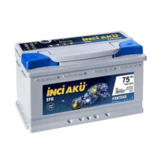 Аккумулятор INCI AKU Nanogold EFB 75R обр. пол. низкий 730A 315x175x175 Start-Stop