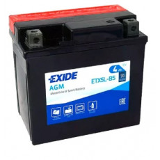 Аккумулятор Мото EXIDE AGM ETX5L-BS 4Ач 70A обр. пол. 113x70x105 (YTX5L-BS, YTZ7S, YTZ6S)