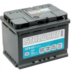 Аккумулятор STALWART EFB 60R обрат. пол. 580A 242x175x190