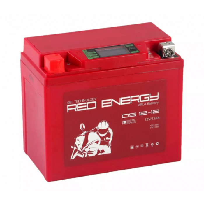 Аккумулятор Мото Red Energy DS1212 12Ач 190A прям. пол. 150х86х131 (YTX14-BS, YTX12-BS)