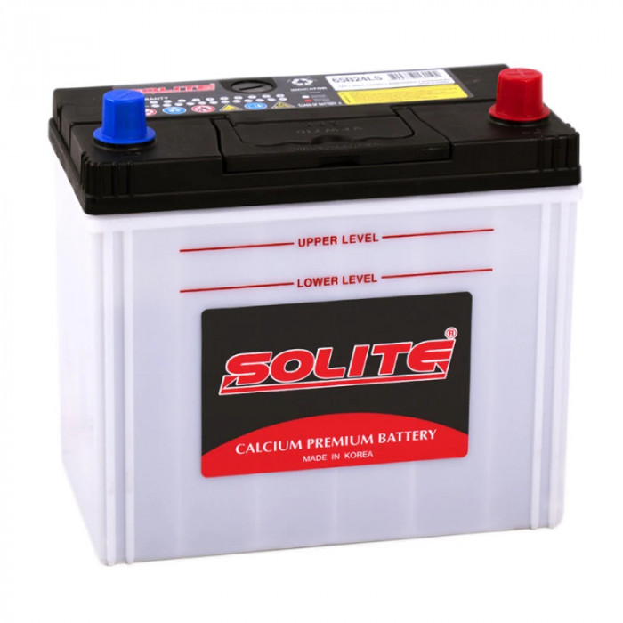 Аккумулятор Solite 65B24LS 50R обр. пол. 470A 238x128x220