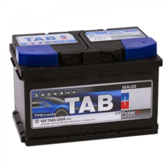 Аккумулятор TAB Polar 73R обр. пол. низкий 630A 278x175x175
