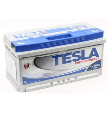 Аккумулятор TESLA Premium Energy 100R обр. пол. 900А 353x175x190