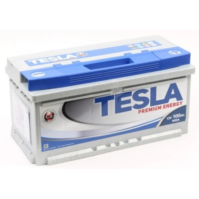 Аккумулятор TESLA Premium Energy 100R обр. пол. 900А 353x175x190