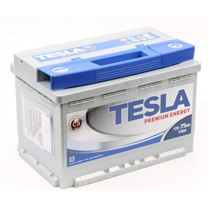 Аккумулятор TESLA Premium Energy 75R обр. пол. 720А 278x175x190