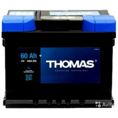 Аккумулятор THOMAS Rs 60R обр. пол. низкий 540A 242x175x175