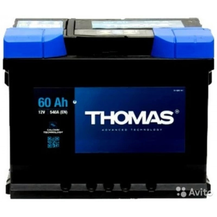 Аккумулятор THOMAS Rs 60R обр. пол. низкий 540A 242x175x175