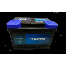 Аккумулятор THOMAS 74R обр. пол. 680A 278x175x190