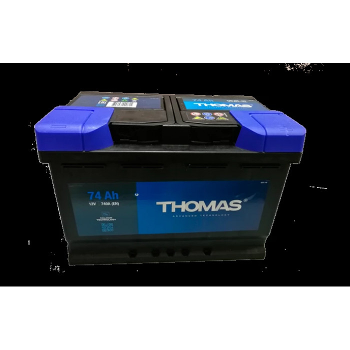 Аккумулятор THOMAS 74R обр. пол. 680A 278x175x190