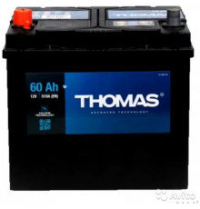 Аккумулятор THOMAS Asia 60L прям. пол. 510A 232x173x220
