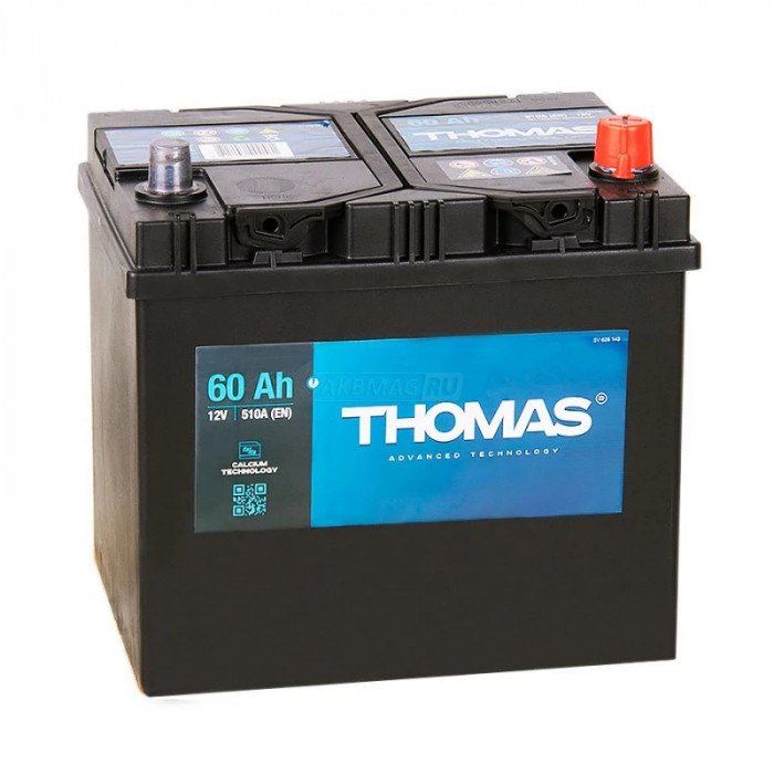 Аккумулятор THOMAS Asia 60R обр. пол. 550A 232x173x220