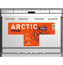 Аккумулятор TITAN ARCTIC 75R обр. пол. 750A 278x175x190