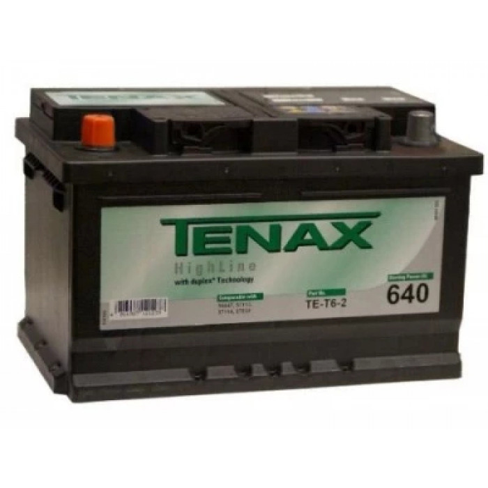 Аккумулятор Tenax High Line 70L прям. пол. 640A 278x175x190