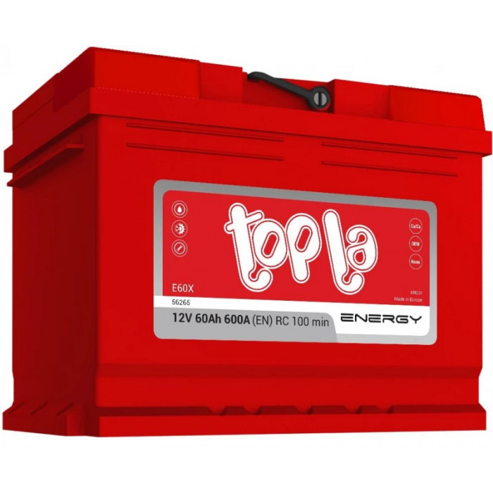 Аккумулятор Topla Energy 60L прям пол. 600А 242x175x190