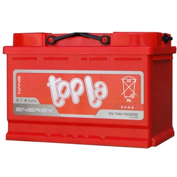 Аккумулятор Topla Energy 75R обр. пол. 750A 278x175x190