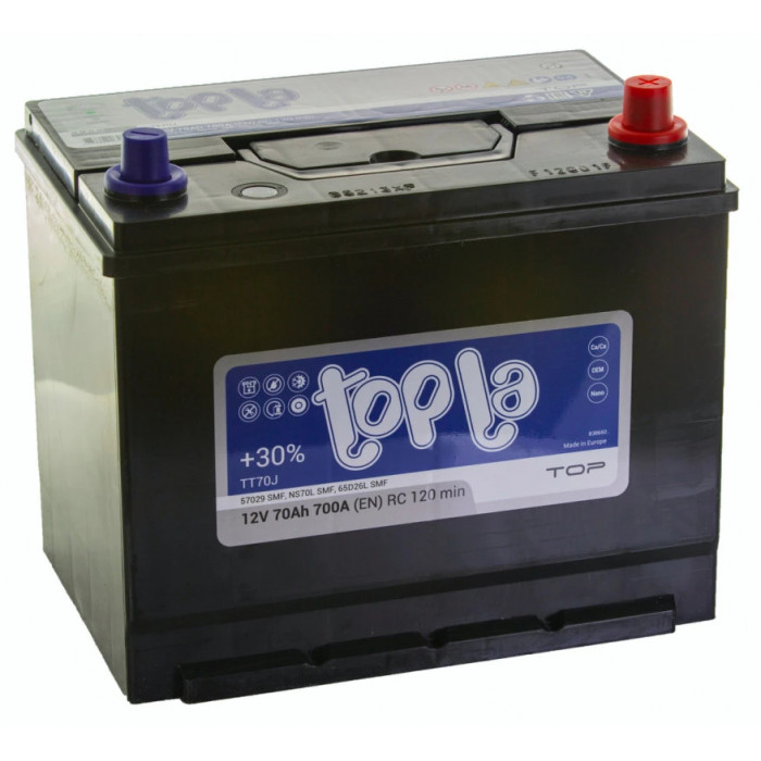 Аккумулятор Topla Top Asia 70R обр. пол. 700A 261x173x220