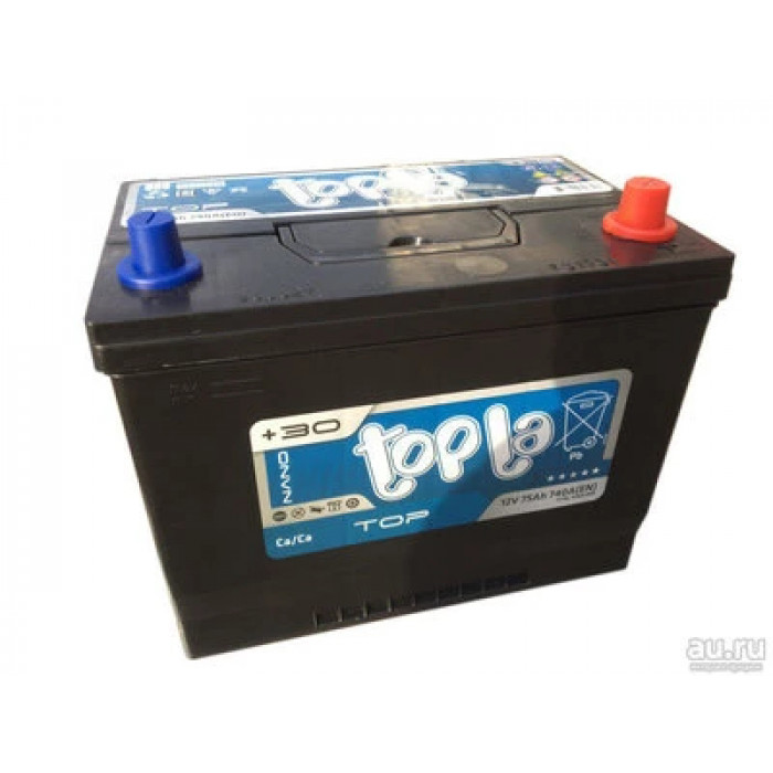 Аккумулятор Topla Top Asia 75R обр. пол. 740A 261x173x220