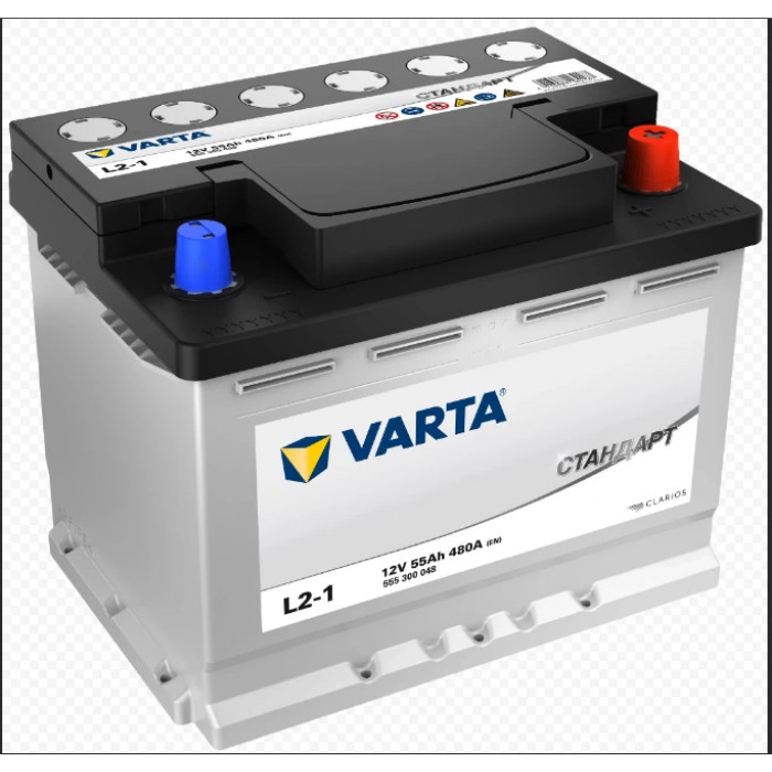 Аккумулятор Varta Стандарт 55R обр. пол. 480A 242x175x190
