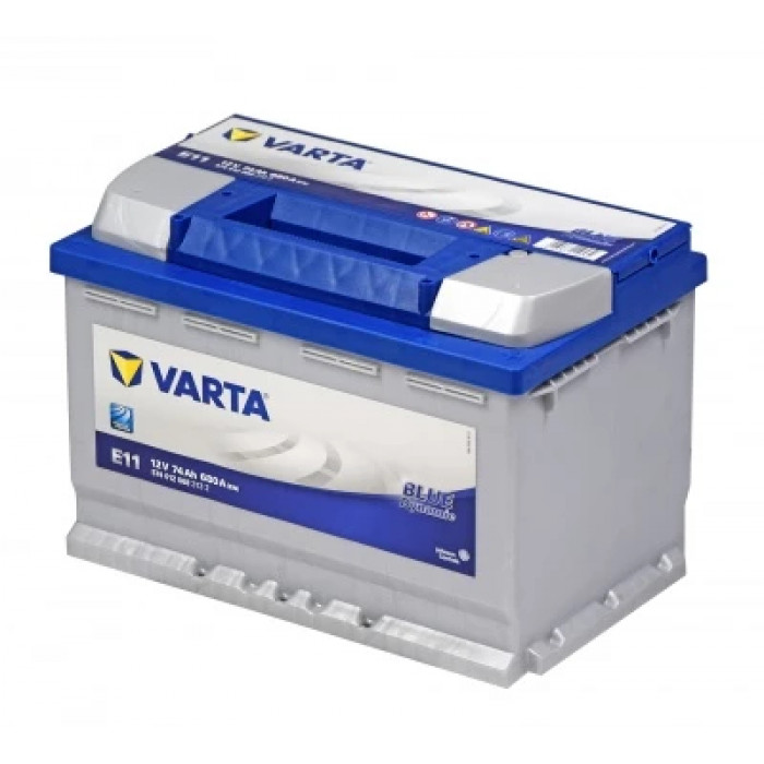 Аккумулятор Varta Blue E11 74R обр. пол. 680A 278x175x190
