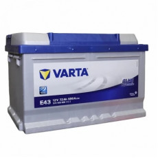 Аккумулятор Varta Blue E43 72R обр. пол. низкий 680A 278x175x175