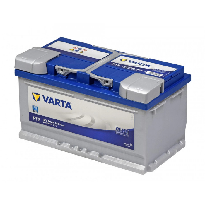 Аккумулятор Varta Blue F17 80R обр. пол. низкий 740A 315x175x175