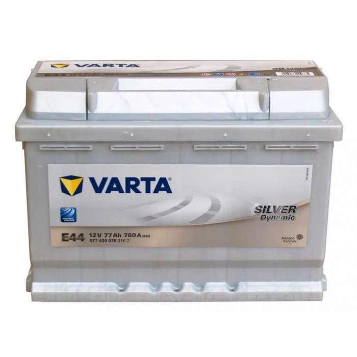 Аккумулятор Varta Silver E44 77R обр. пол. 780A 278x175x190