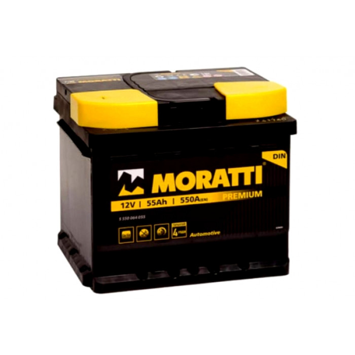 Аккумулятор MORATTI 55Ач 550А низкий 207Х175Х175