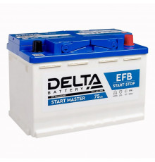 Аккумулятор DELTA EFB 75R обр. пол. 760А 278x175x190