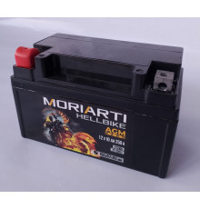 Аккумулятор для мототехники Moriarti HELL BIKE AGM 10Ач 250А прям. пол. 150х87х93 (YTZ10S, СТ 1210.1)