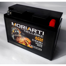 Аккумулятор для мототехники Moriarti HELL BIKE AGM 18Ач 280А обр. пол. 205х87х162 (YTX24HL-BS, СТ 1220)