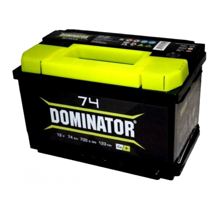 Аккумулятор Dominator 74R низкий обр. пол. 700A 278x175x175