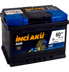 Аккумулятор INCI AKU AGM 60R обр пол. 680A 276x175x190 (L2 060 068 013)