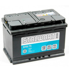 Аккумулятор STALWART EFB 75Ач прям. пол. 740А 278x175x190
