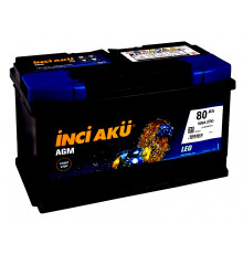 Аккумулятор INCI AKU AGM 80R обр. пол. 800A 315x175x190
