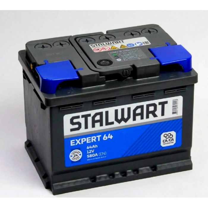 Аккумулятор STALWART Expert 64R обр. пол. 580А 242х175х190