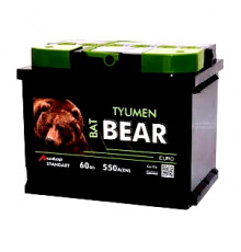 Аккумулятор Tyumen BatBear 60Ач обрат. пол. 550А 242х175х190