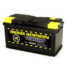 Аккумулятор Тюменский СТАНДАРТ 100L прям. пол. 830A 353x175x190