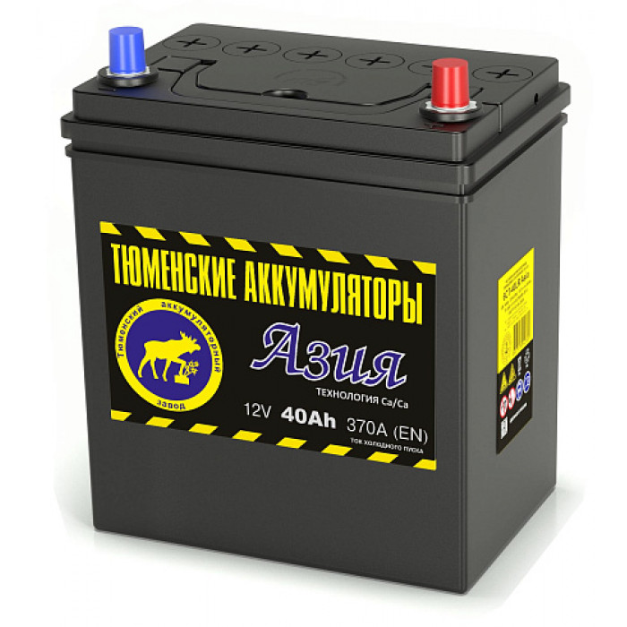 Аккумулятор Тюмень Asia 40R обр. пол. 370A 187x128x223