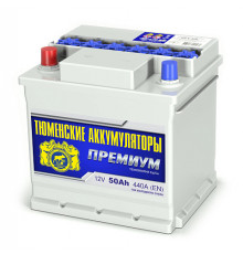Аккумулятор Тюмень Премиум 50L прям. пол. 440A 207x175x190