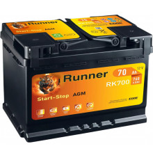 Аккумулятор RUNNER AGM L3 RK700 70R обр. пол. 760A 278x175x190