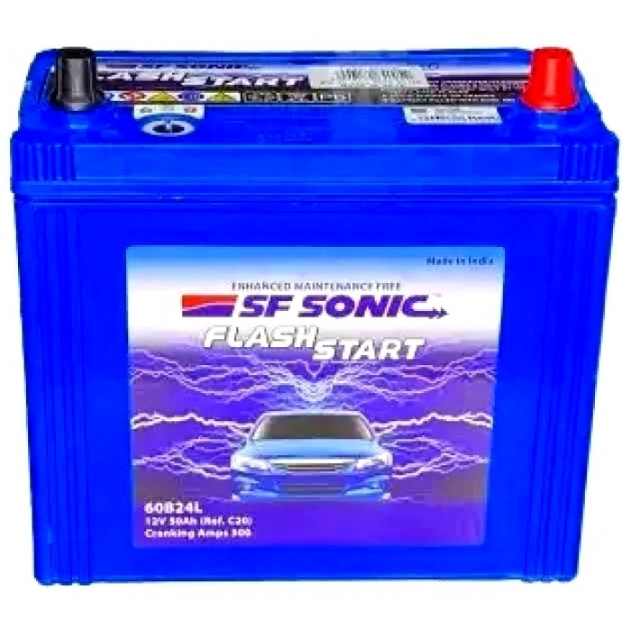 Аккумулятор Exide SF Sonic 60B24L 50R тонкие клеммы обр. пол. 500А 238x129x220